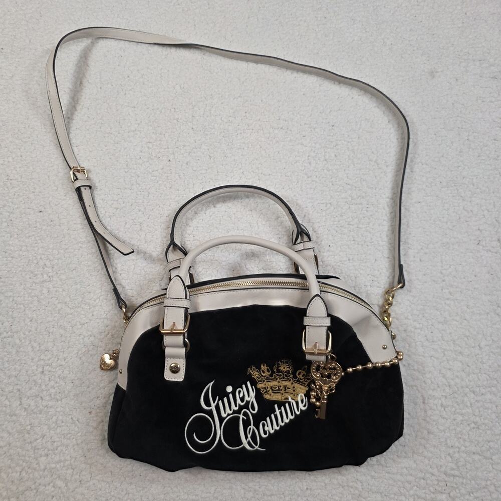 Juicy Couture Black The Key To Juicy Dome Satchel Crossbody Viral